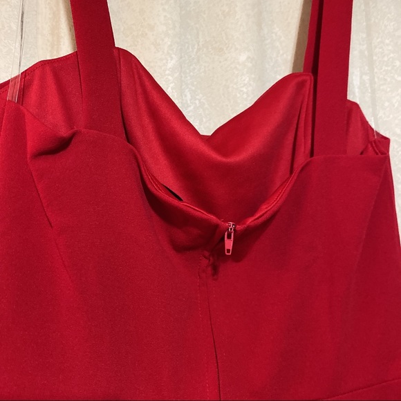 crystal sky jumpsuit shorts red XS S M - Picture 5 of 8